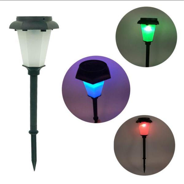 2- Solar Powered Garden Light for Courtyard Dynamic Simulation LED Landscape Lighting