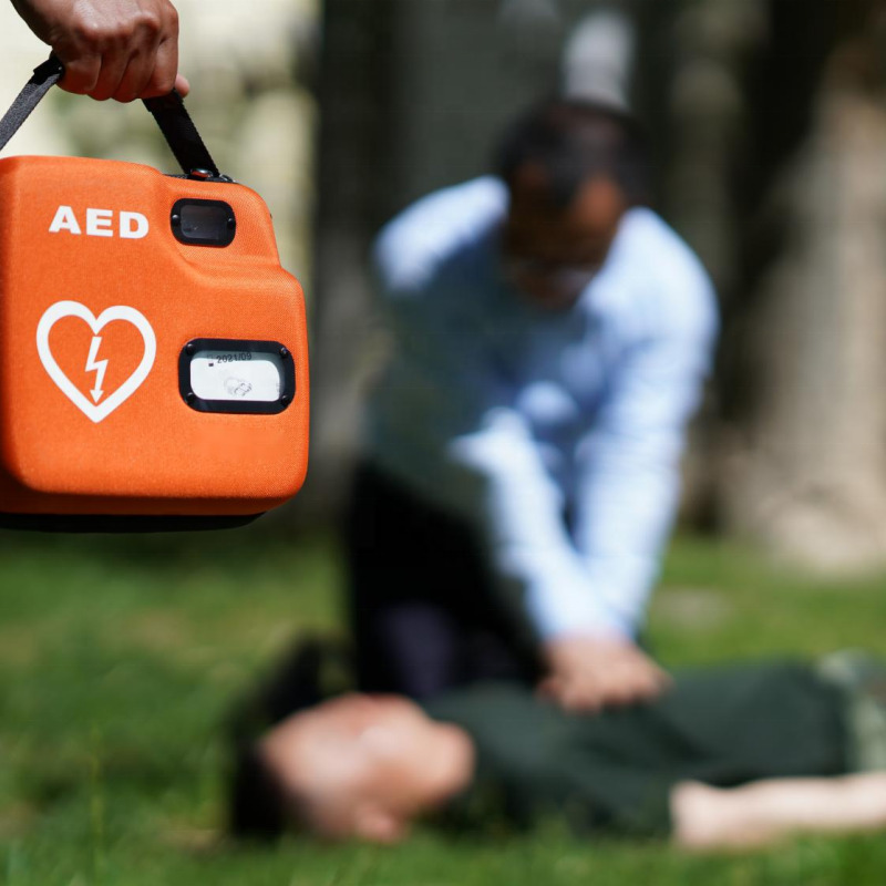 Emergency Meditech AEDs With Lockout Protection Prevent Careless Cardiac Automatic Portable Automated AED External Defibrillator