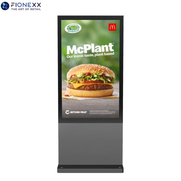 Displays de señalización digital al aire libre de 65 pulgadas con certificación RoHS