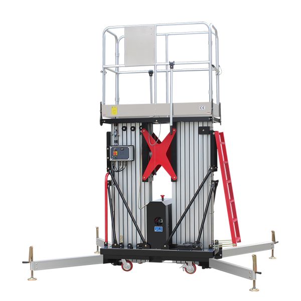 4m-16m 250kg Electric Mobile Dual Single Mast Lift For Station Facilities Repair
