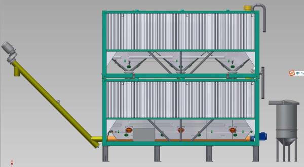 Portable Horizontal Cement Silo Pressure Safety Valve Batching Plant Cement Silo Low Profile Cement Silo