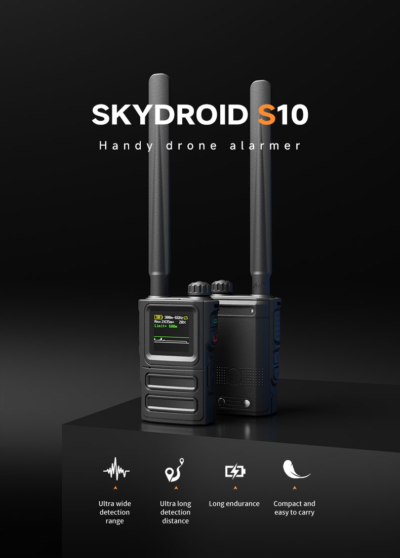 Skydroid S10 Handheld Detector GPS Drone Tracker 300M-6Ghz