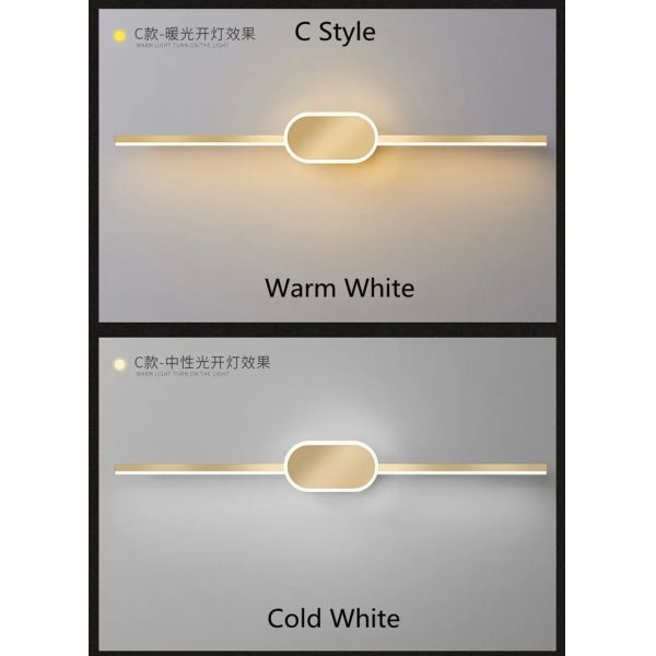 Golden Mekup Lighting Bathroom lamps Large L 80 60 40cm Mirror Front Light(WH-MR-92)