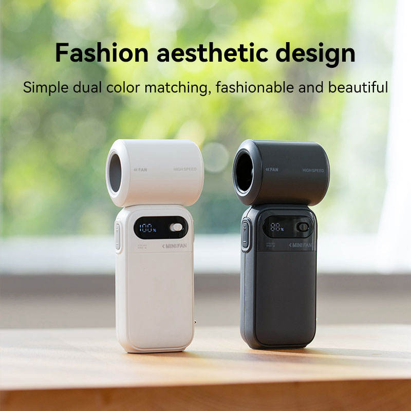 High-Speed Digital Display Mini Handheld Air Cooler Fan Portable & Wearable 3600mAh Smart Rechargeable for Home Use
