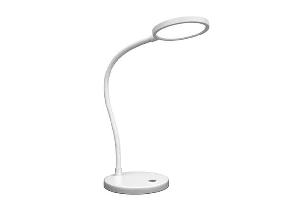 White Smart LED Desk Lamp Eye Protection , 1100mAh Rechargeable Cordless LED Table Lamp