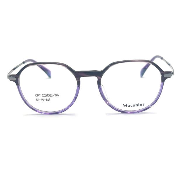 OPT COM003 Fashion-forward Women s Acetate Optical Frame - Round Shape