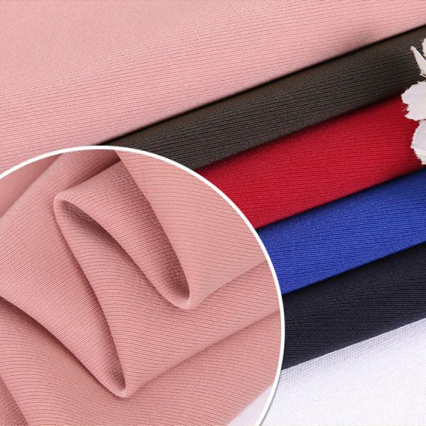 Shaoxing Custom 40S 50S 60S NR Roma 92% Polyester 8% Spandex 220GSM 4 Way Knitted Zurich Fabric for Sports Wear