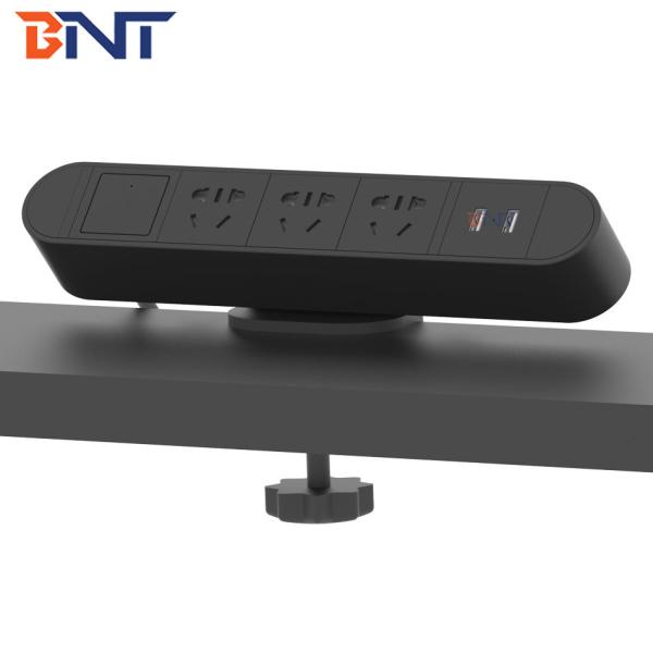office table top electrical US power clip on table mount socket outlet
