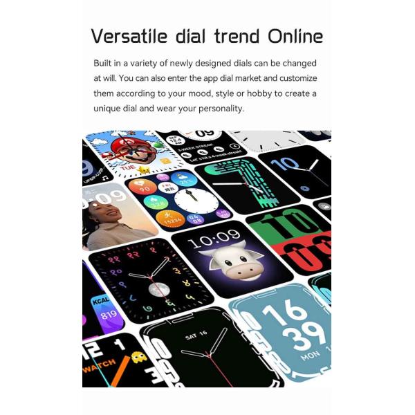 1.78inch HD IP67 Waterproof Fitness Tracker Smartwatch Blood Pressure