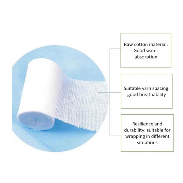 Custom First Aid Medical Gauze Bandage Roll with CE Approval and Yy0031-2006 Standard