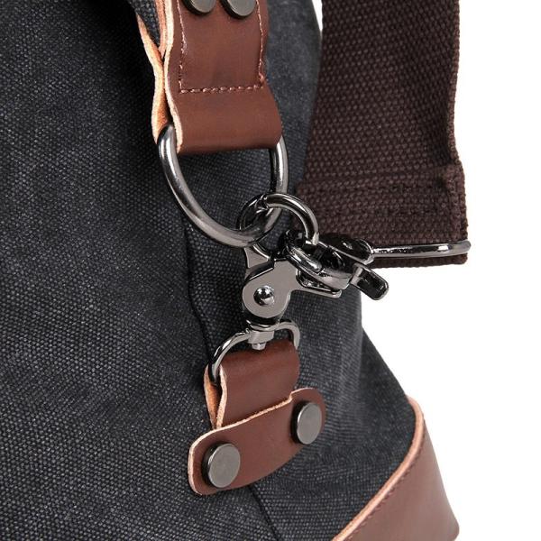 Large Grey Canvas Mens Luggage Duffel Bags For Outdoor 21.5