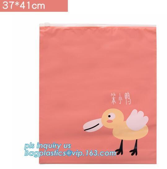 Clear poly leakproof plastic slider zipper bags for packaging, slider zipper lock bag, Plastic Slider Top Zipper Bag