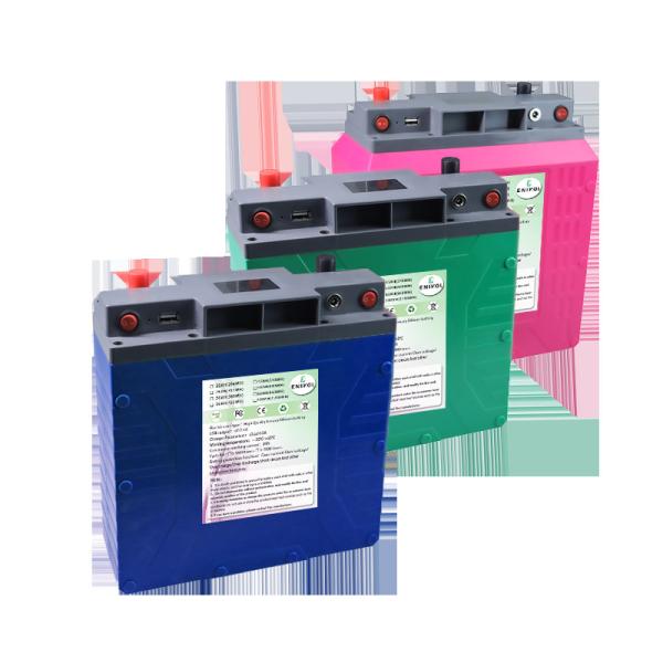 Bateria recarregável de iões de lítio de 12V LiFEPO4 Bateria solar 22ah