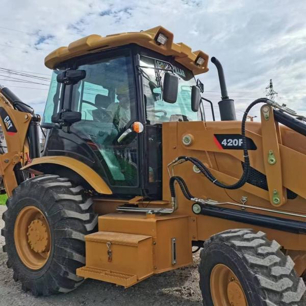CAT 420F Used Backhoe Loader with 20Ton Operating Weight and 0-2000 Working Hours