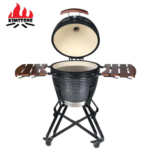 KIMSTONE   23.5 Inch Smoker Barbecue Grills Kamado Joe Cooking Ceramic Bbq