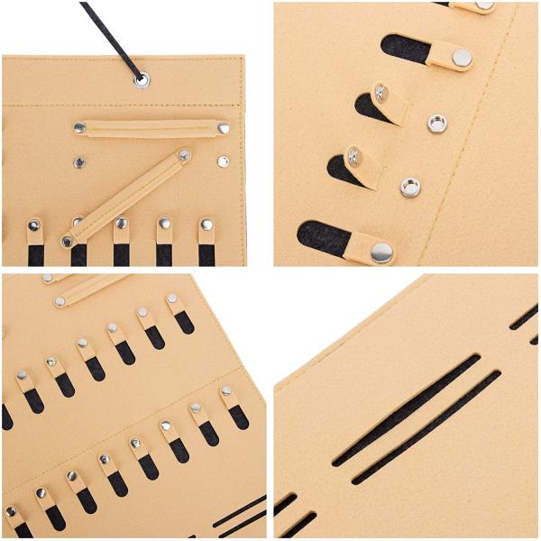 Double Layer Felt Headband Holder Organizer Felt Wall Hanging Organizer for Hair Clips