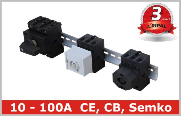 Semko Communication 5 Pole Rotary Isolator Switch DIN Rail , CE Rohs