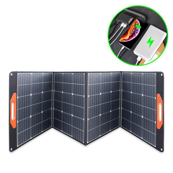 200 Watt 18V Portable Foldable Solar Panel Charger Kit for 200/300/500/1000W Power Station