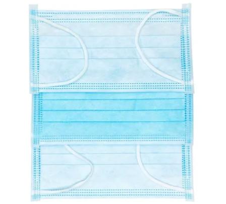 Protective Blue Disposable Mouth Mask Filter Fabric Soft Comfortable For Adult