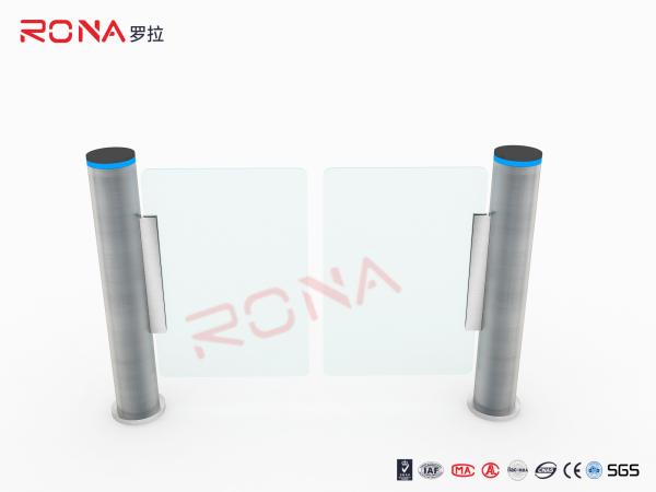 304 Stainless Steel Speed Gate Turnstile Supermarket Entrance With Smart Cylinder Door