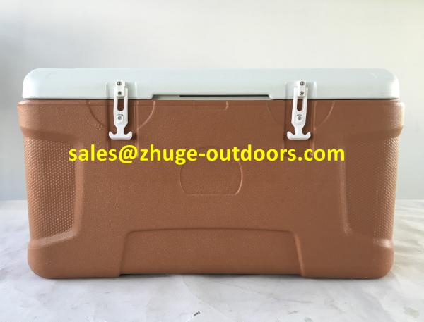 Thermal 100 Liter PU Insulation Blue Plastic Ice Cooler Box