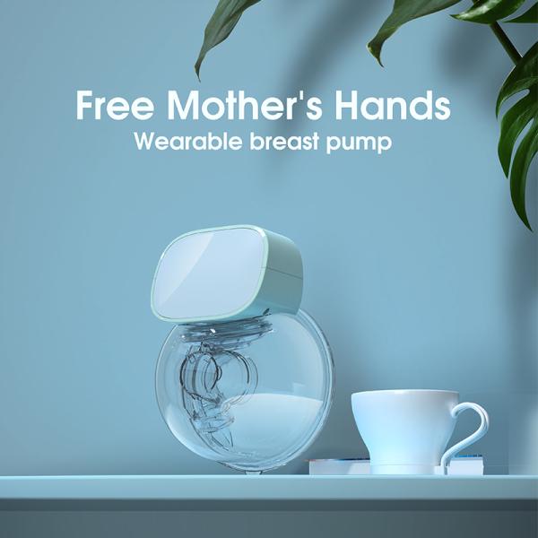 800mAh  - 1200mAh Battery Wearable Breast Pump Set 2 Modes 5 Levels Electric Breast Pump