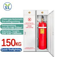 Equipo de caja de gabinete de bomberos de clase 3 Hfc-227ea 150L de acero de color rojo