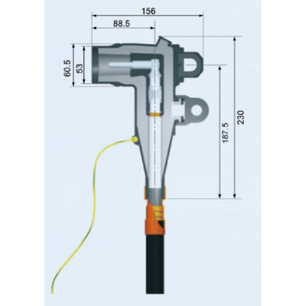 24KV 250A Elbow Cable Connector American Electric Insulator Accessories