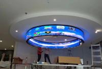 P3mm Display LED flexível curvo IP65 Impermeável 3840Hz Alta taxa de atualização