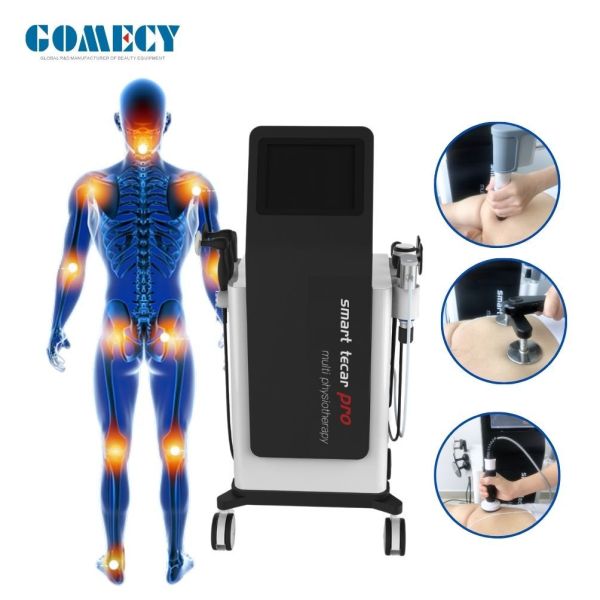 Tecar CET RET Shockwave Ultrasound 3 in 1 Multifunctional Physical Therapy Equipment for Non Invasive Treatment