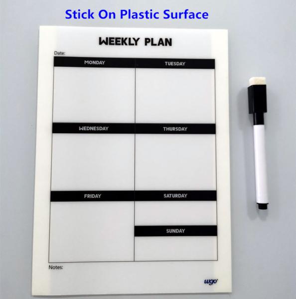 Secos pegajosos brancos apagam a placa A4 A5 168*230mm 1000 vezes Stickable