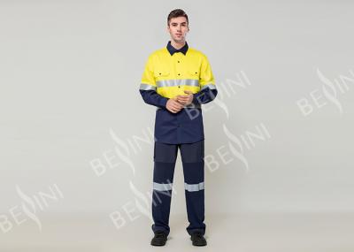 Double Stitching Safety Work Clothes High Visable Orange Jacket Bib Pants Suit