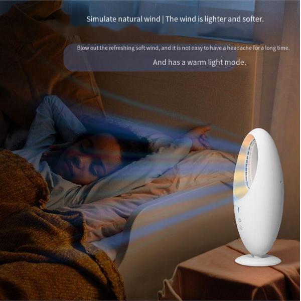 Portable Electric Desk Fan Rechargeable Mini USB Bladeless Table Fan ABS PC Tower Fan