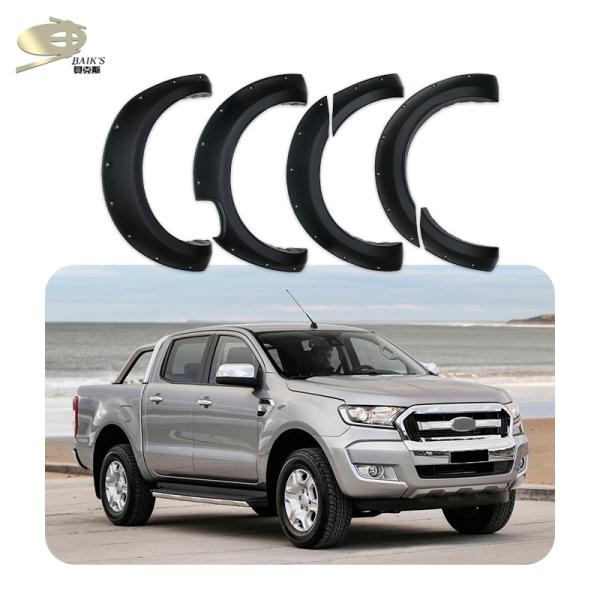 2.2mm Thickness Wheel Fender Flares For Ford Ranger T7 2015-2017