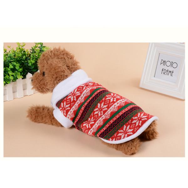 пальто рождества собаки плюша 35cm безрукавное мягкое