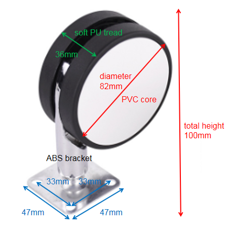 82mm Locking PU Castor Wheel For Furnitures