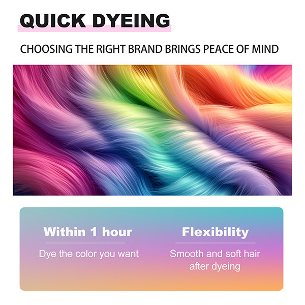 Fade Proof Easy Wash Out Hair Color Powder For Men Women Permanent Hair Color