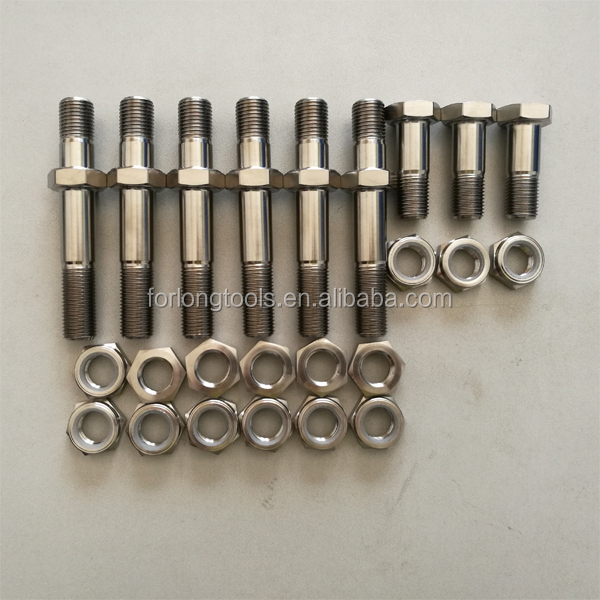 6AL-4V Titanium Alloy GR5 Finish Bolt Kit for Sprint Car Race Bolt One Nut Stud Performance