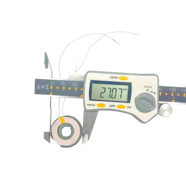 27mm Qi Watch Coil Wireless Charging Coil with Magnetic Shielding and Isolation Sheet for Smartwatches