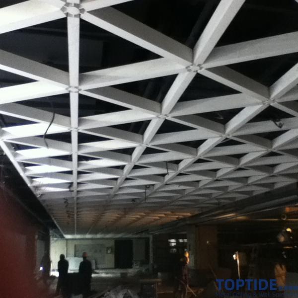 Aluminum SONCAP 1.0mm Decorative Ceiling Board , Metal Grid Ceiling Tiles