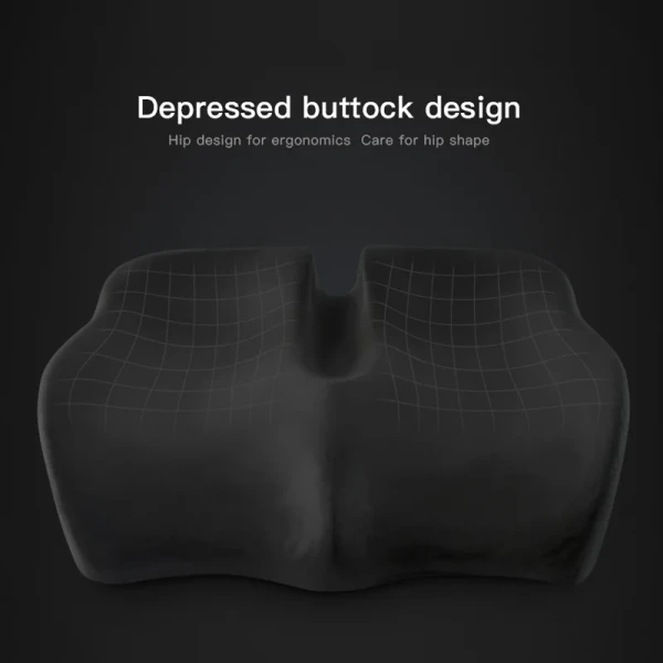 U-Shape Bamboo Charcoal Memory Foam Seat Cushion for Car Chair and Coccyx Support