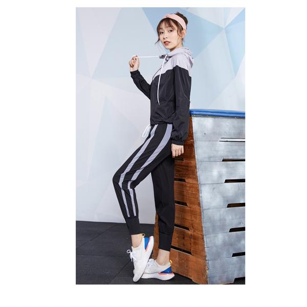 Спорт женщин стороны соединения эластичной резиновой ленты Richee задыхаются дамы бежать брюки