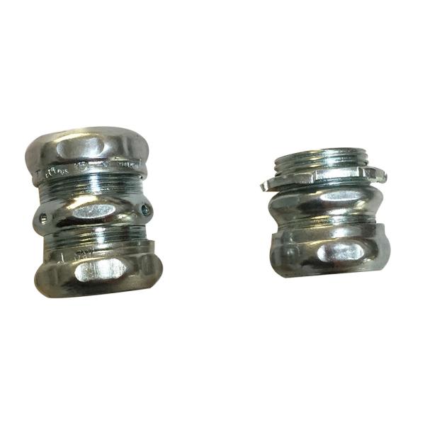 4 Inch EMT Coupling Electro Galvanized Blue Silver Color Plated UL Listed