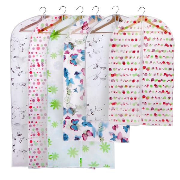 Stamping Foldable Suit Travel Bag , Translucence Waterproof Clothes Bag