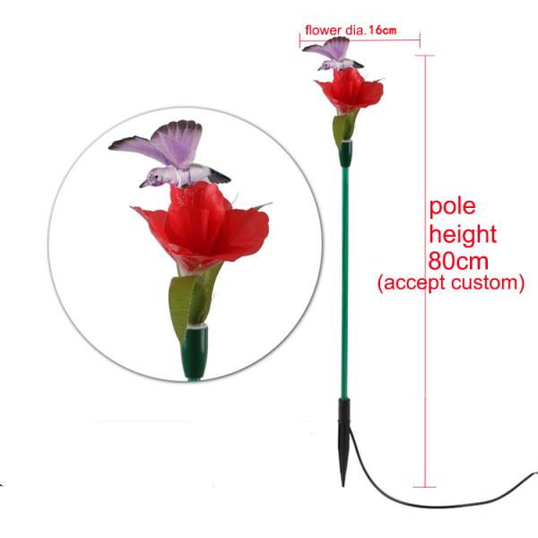 LED optical fiber rose hummingbird wedding scene layout lighting festival commercial beauty display bright decoration