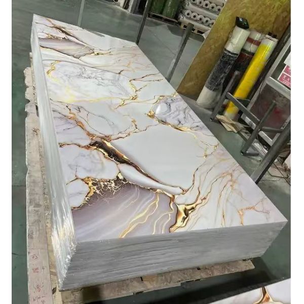 Spc Shower Marble Wall Panel Waterproof Bathroom 3d Uv Board Marble Sheet Pvc Uv 3d Panel Wall Panel Marble Pvc