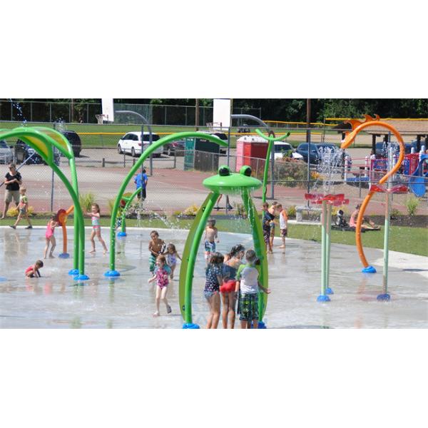 Дети мочат фонтан водопада лягушки SS 304 пусковой площадки выплеска для бассейнов
