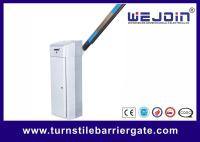 White Traffic Control Arm Gates , Car Park Barriers Aluminum Alloy Motor Material