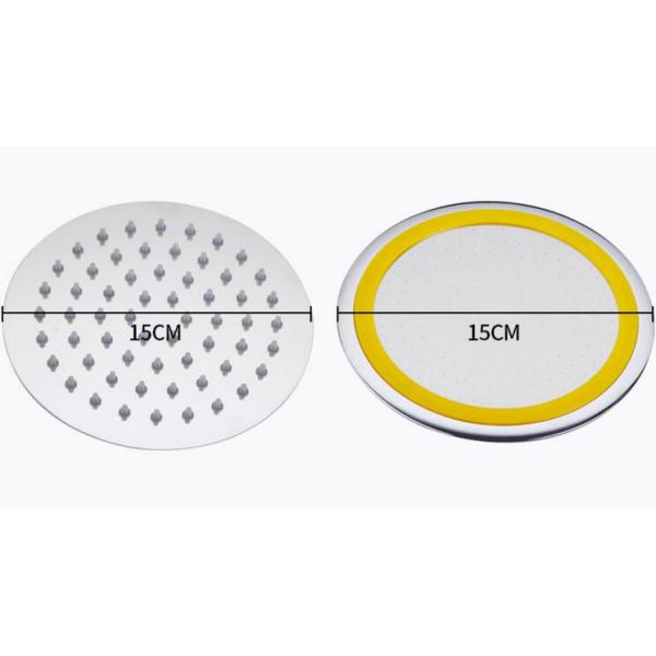 15CM Scald Proof Hand Shower Head Skid Resistant Handle Pressure Sprinkler