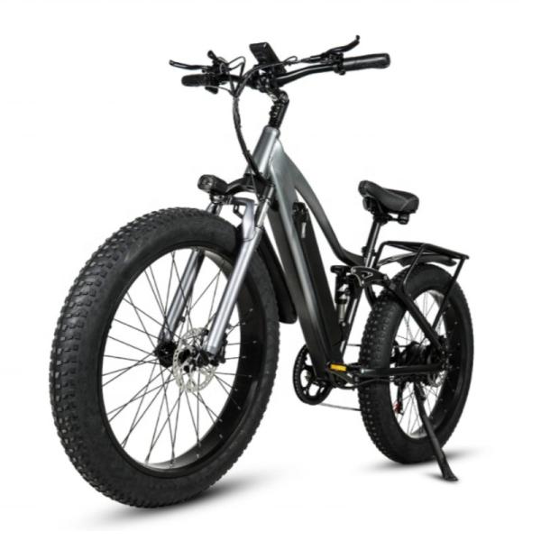 Fat Tire Electric Mountain Bikes For Adults 26 Inch 750W Motor 17Ah Lithium Battery